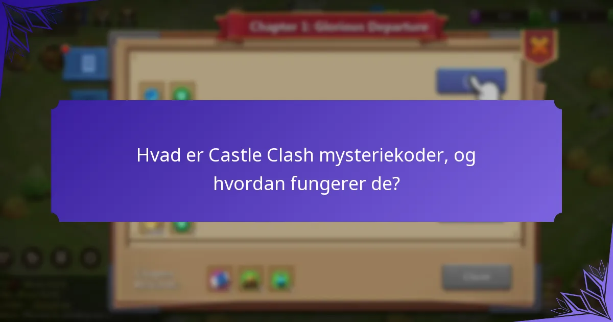 Hvilke mysteriekoder er i øjeblikket aktive?