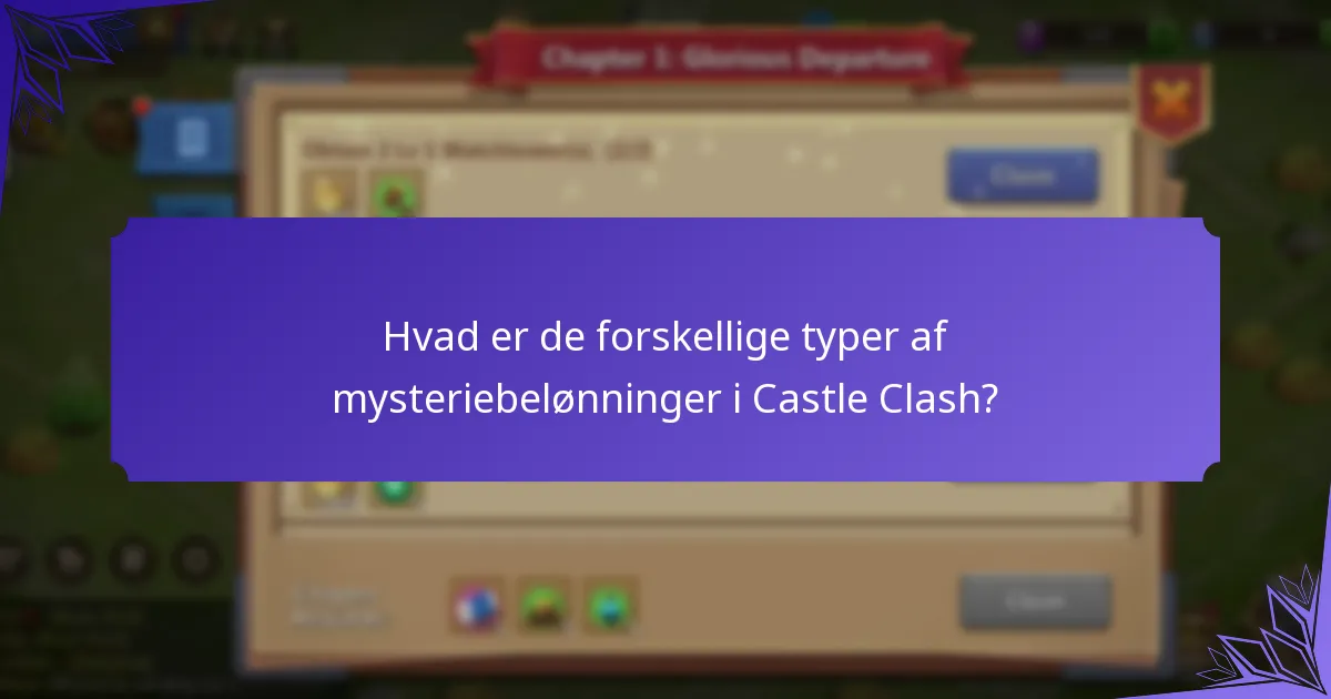 Hvordan fungerer overraskelsesbelønninger i Castle Clash events?