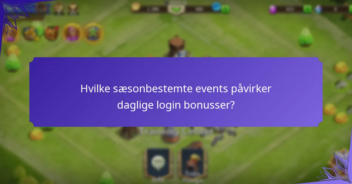Hvilke unikke genstande kan opnås gennem daglige login?