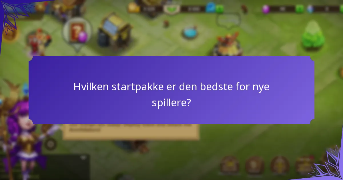 Hvilke ressourcer giver startpakker?